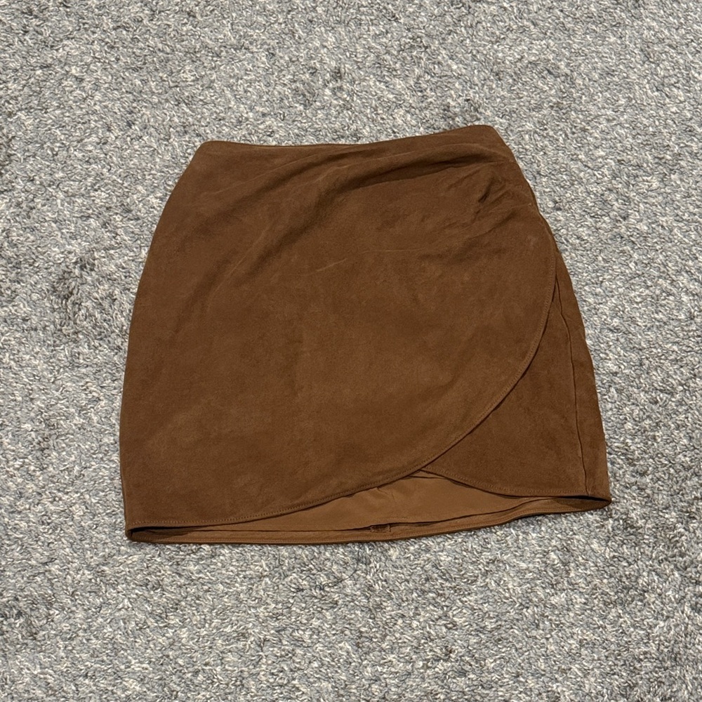 Abercrombie Brown Suede Skirt
